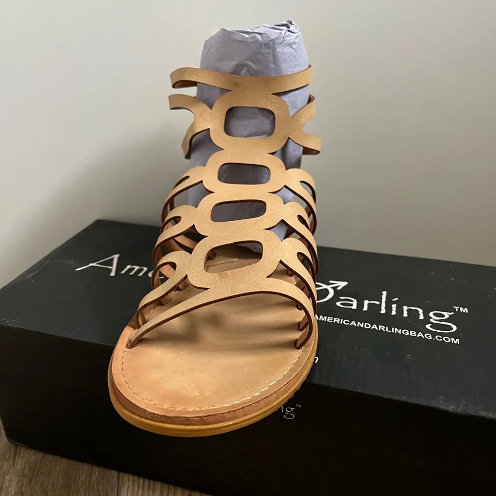 Gladiator tan sandals - Picture 3 of 6